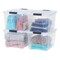 IRIS USA Plastic Storage Bins with Lids and Secure Latching Buckles
